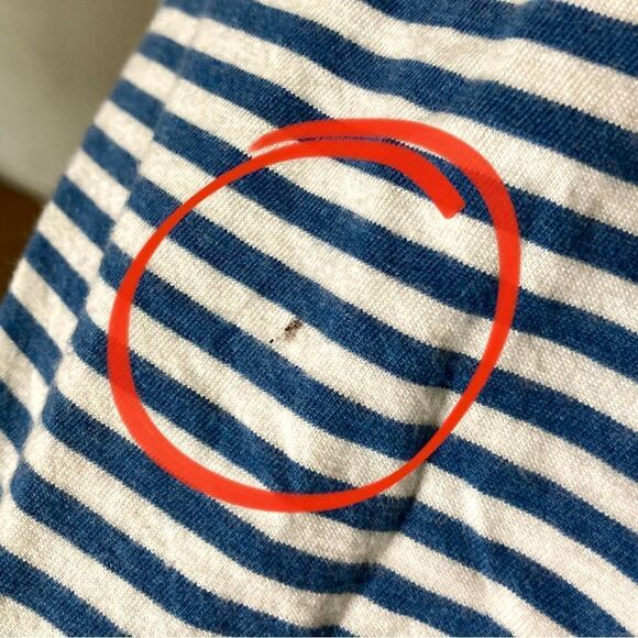 Vineyard Vines Men’s Medium Blue/White Striped Golf Polo Pima Cotton - Picture 2 of 9